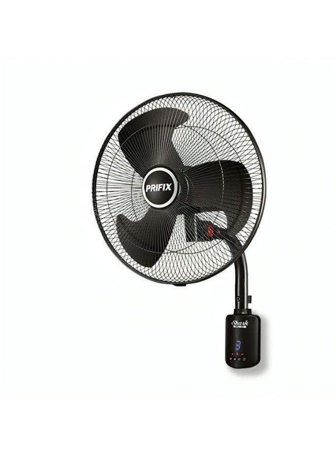 بريفيكس مروحة حائط بريفكس Shark بريموت كنترول، 18 بوصة، اسود - WFS-181 - Image 1
