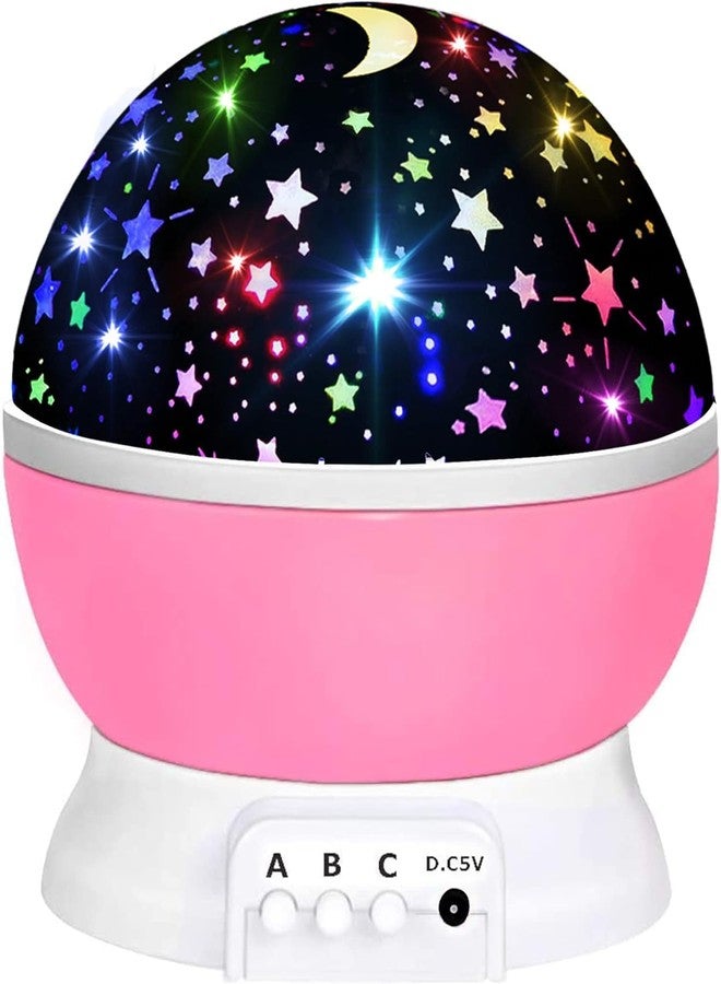 LOGROTATE Star Master Projector Night Light - Romantic LED Sky Projector Lamp with USB Cable - Colorful Rotating Galaxy Light for Bedroom, Kids, and Home Décor(Pink) - Image 1
