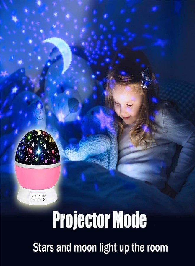 LOGROTATE Star Master Projector Night Light - Romantic LED Sky Projector Lamp with USB Cable - Colorful Rotating Galaxy Light for Bedroom, Kids, and Home Décor(Pink) - Image 4