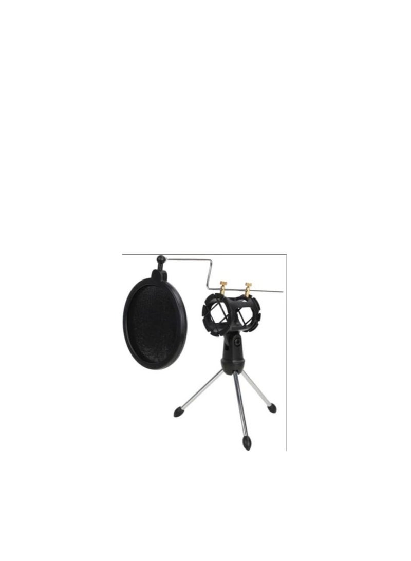 Captaintech USB Cardioid Condenser Computer Microphone with Tripod Stand,