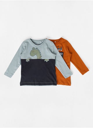 Kids Dinosaur Long Sleeve T-Shirt (Pack of 2) - pzsku/Z3AF09C9F00AF09E05E89Z/45/_/1682508913/fc58f13e-78de-470f-bda9-fd54400a2448
