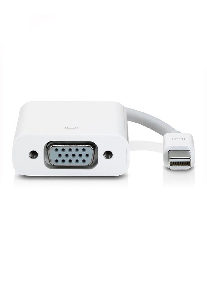 Micro HDMI Male To VGA Female Adapter With Aux Cable White