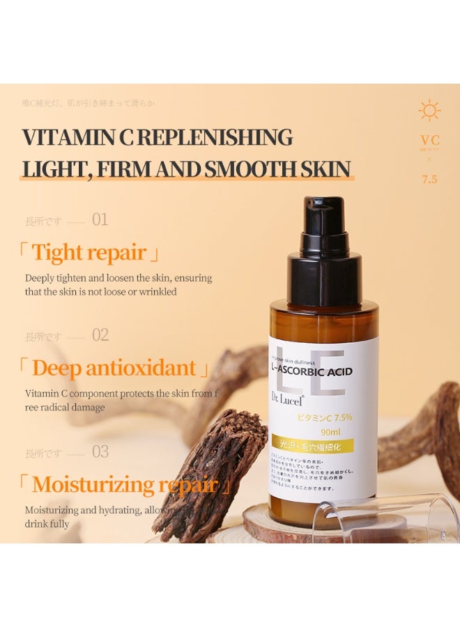 Dr. Lucel سيروم حمض الأسكوربيك | يثبط إنتاج الميلانين، ويحسن مظهر البشرة الباهتة، ويمنحها إشراقة ونضارة 90 مل - Image 2