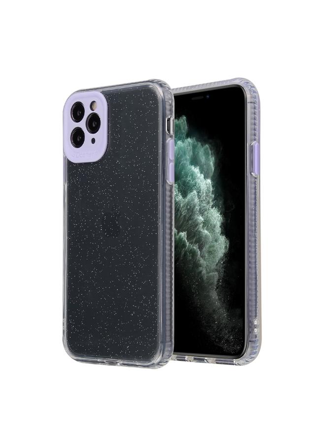 Zaboon Case For iPhone 11 Pro Max Fine Hole Series Anti-fall Transparent TPU + Acrylic Glitter Phone Protective Case - Image 1