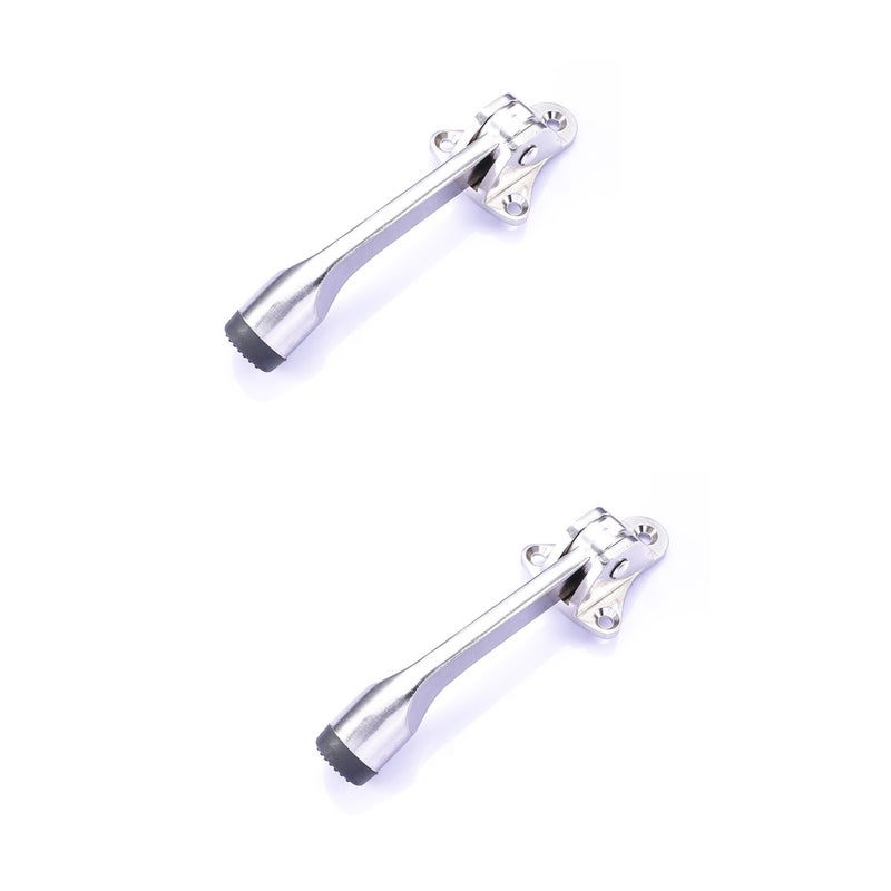2pcs Stop Semi-automatic Door Zinc Alloy Doorstop ( ) - Image 1