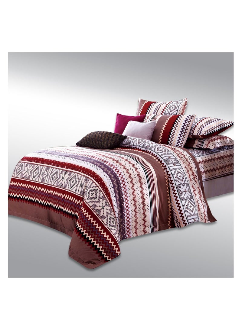 Family Bed Flat Bed sheet Set 100% Cotton 4 pieces size 240 x 250 cm Model 4013 from Family Bed  - Image 2
