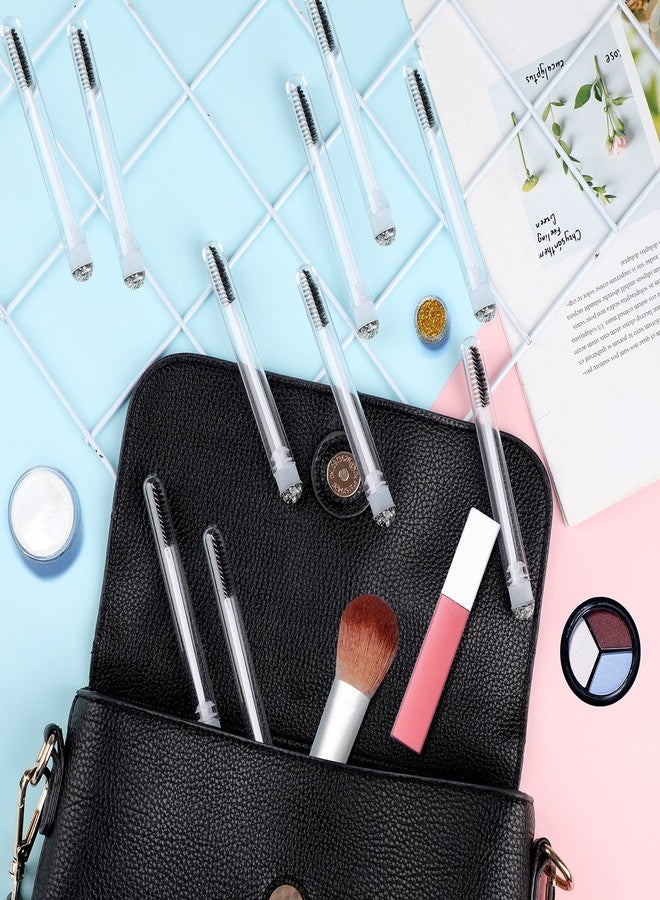 Dming 50pcs Eyelash brush Lash Wand Makeup tool Eyelash Extension supplies Cleaning brush Diamond Mascara foil black - Image 5