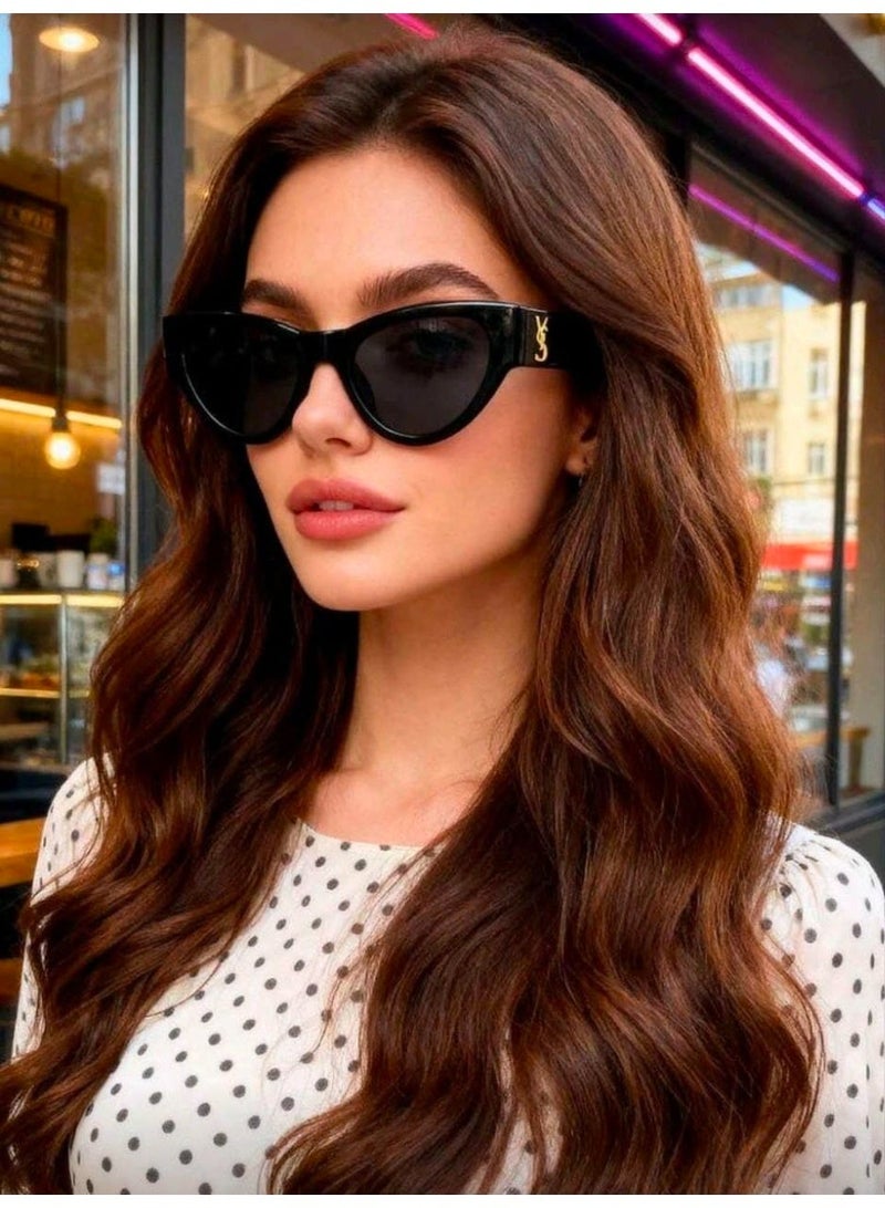 Shein Sunglasses Frame Elliptical Cat Eyes Women's Fashion Glasses - Image 3
