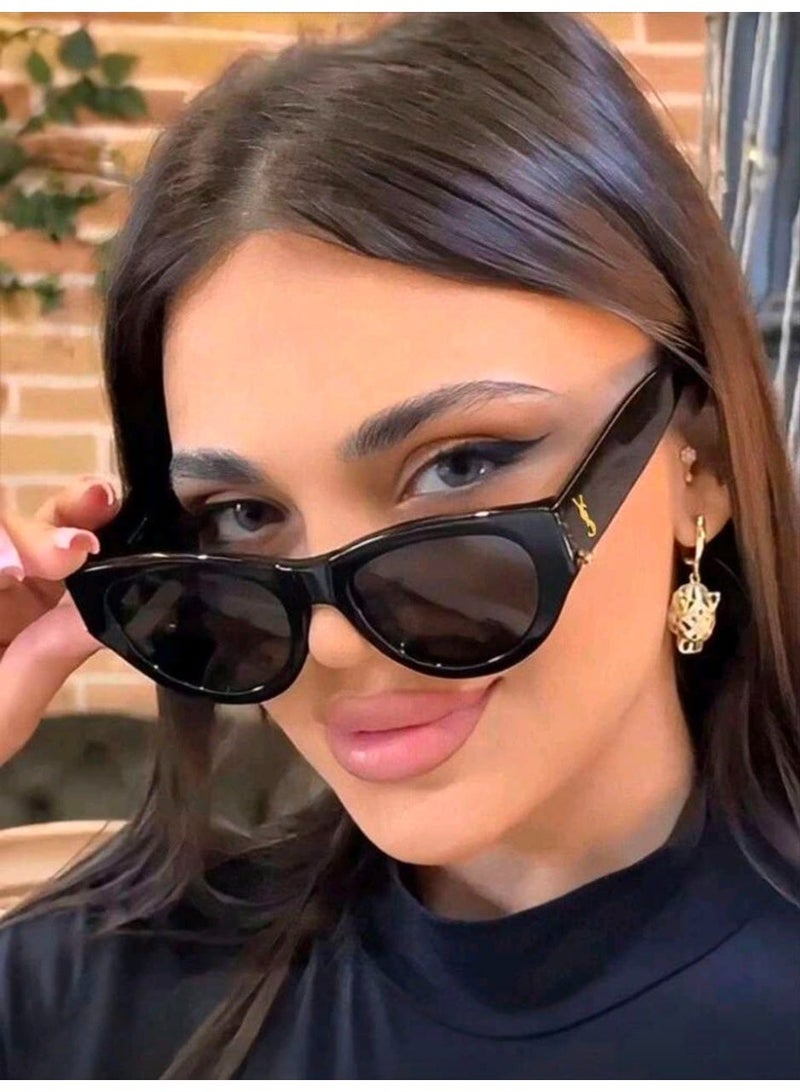 Shein Sunglasses Frame Elliptical Cat Eyes Women's Fashion Glasses - Image 4
