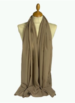 Perfectory PERFECTORY Women Lightweight Solid Chiffon Hijab Shawl Soft Premium Abaya Shawl Wrap Scarves, Long Bridal Hijab Scarf- Platinum Grey  - Image 1