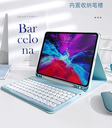 AnMengXinLing Keyboard Case for Galaxy Tab S10 Plus/S9 FE Plus/S9 Plus (12.4inch), Galaxy Tab Case with Keyboard and Mouse Combo, Detachable Magnetic Keyboard Case with S Pen Holder (Pink) - Image 2
