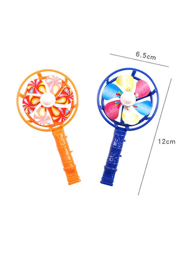 Depend 10Pcs Windmill Whistles Portable Pinwheel Shaped Whistle Noisemakers Blowing Horn Toy Football Fans Sporting Events Birthday Goodie Bags Fillers Party Favor Gifts Random Color  - Image 4