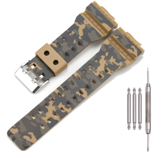 MCXGL 16mm Resin Strap Replacement for G-Shock ga110 ga100 ga120 gd100 g8900 Men's Rubber Watch Band - Image 1
