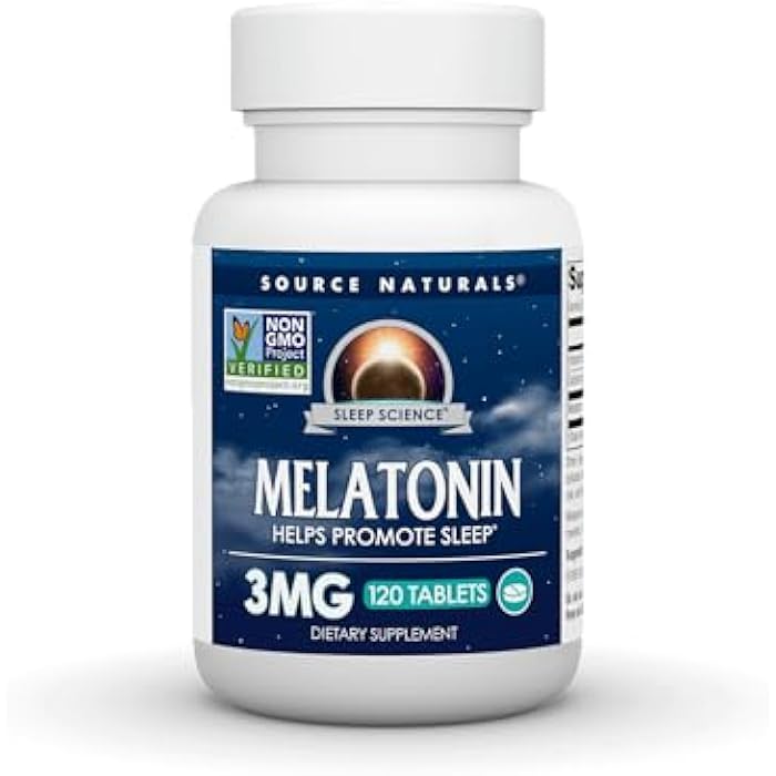Source Naturals Sleep Science Melatonin, 3 mg - 120 Tablets - Image 1