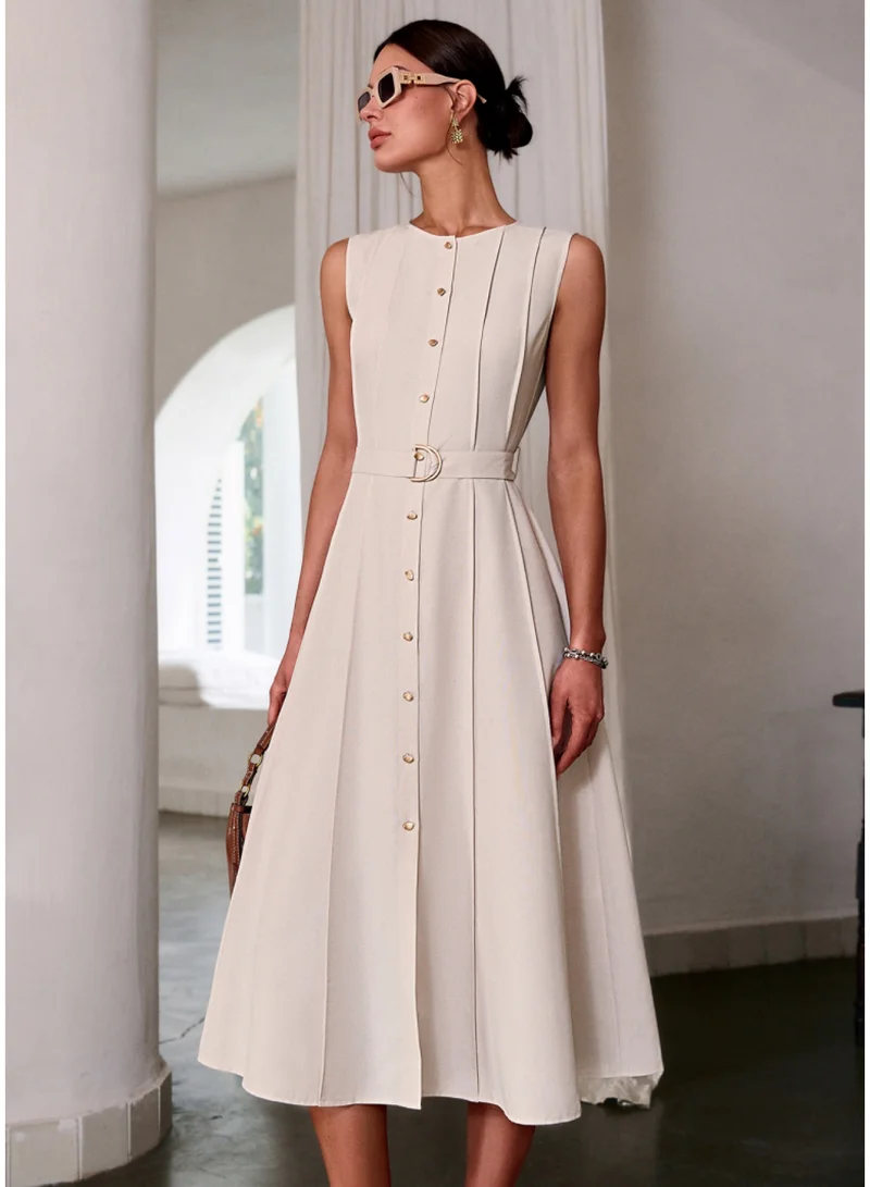 SIMPLEE Women's Summer Elegant DressLight & Comfortable Lightweight Cotton Blend Perfect for Outings