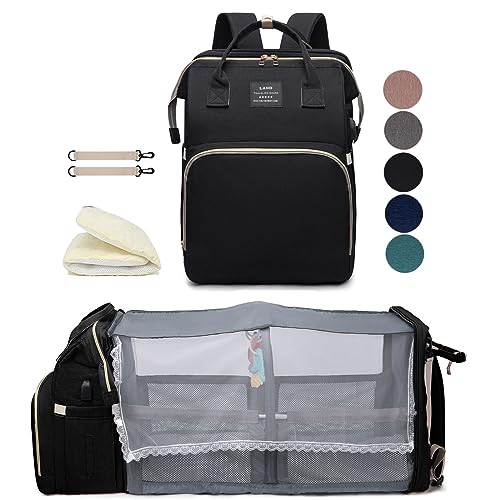 houscly Black boy Diaper Bag Backpack: Baby toddler Bags with Changing Station for Women Men Girls Mom Dad Large Travel Backpack Pañaleras Modernas Para Bebe Niña Niño Newborn Essentials Baby New Born Gift - Image 1
