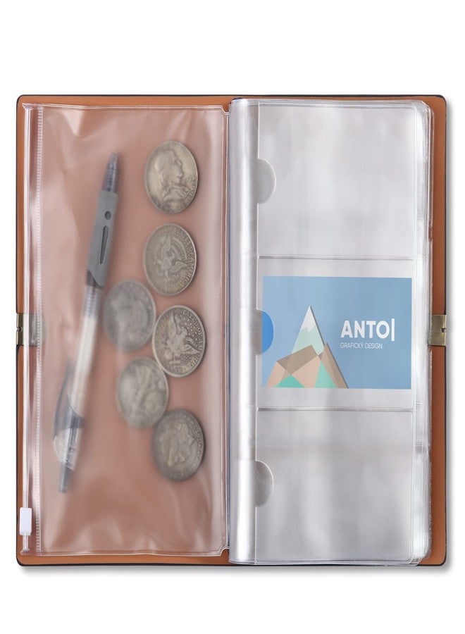 MUDOR Pressed Penny Collecting Book with Archival Diary, Souvenir Penny Book Holds 203 Coins, Pressed Penny Holder Fits Elongated Stretched Pennies,Quarters or Nickels - Image 5
