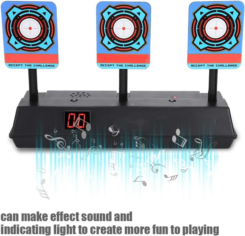 comfrt Digital Shooting Targets with Foam Dart Toy Shooting Blaster for Kids Toy Intelligent Light Sound Effect Scoring Target, Shooting Toys for Age of 5,6,7,8,9,10+ Years Old Kid/Boys/Girls - Image 4
