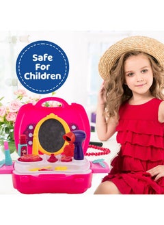 Bumtum BUMTUM Makeup Kit for Kids Girls, Kids Makeup Kit for Girls Real Set, Baby Makeup Kit for Kids Girls, Doll Makeup Set, Pretend Play Beauty Toy Set, Mirror & Hair Styling Cosmetics Accessories (Pink)  - Image 5