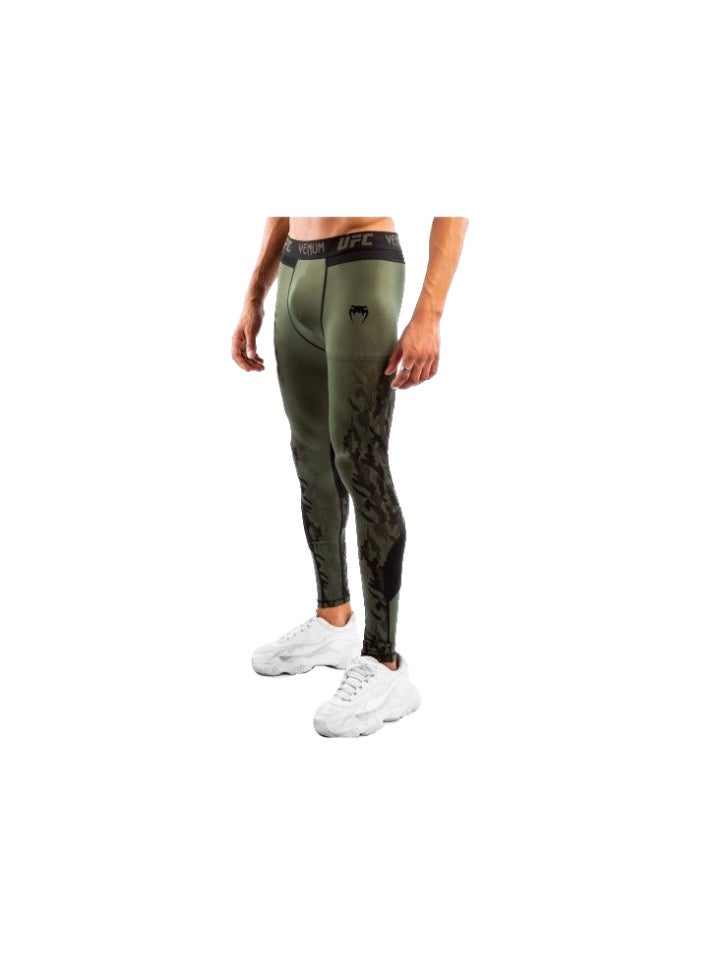VENUM - UFC VENUM AUTHENTIC FIGHT WEEK MENS PERFORMANCE TIGHT KHAKI SMALL - Image 1