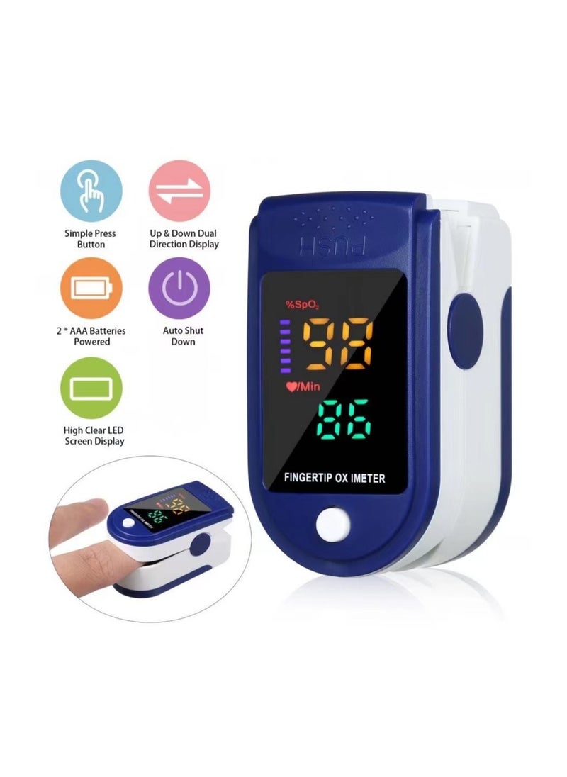 LK87 Digital Tube TFT Saturation Fingertip Pulse Oximeter Oxygen and Heart Rate Monitor