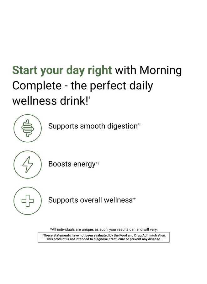 ACTIVATEDYOU - Morning Complete Daily Wellness Drink Powder With 10 Billion Cfus Prebiotics Probiotics And Green Superfoods 30 Servings Apple Cinnamon Flavor - Image 1
