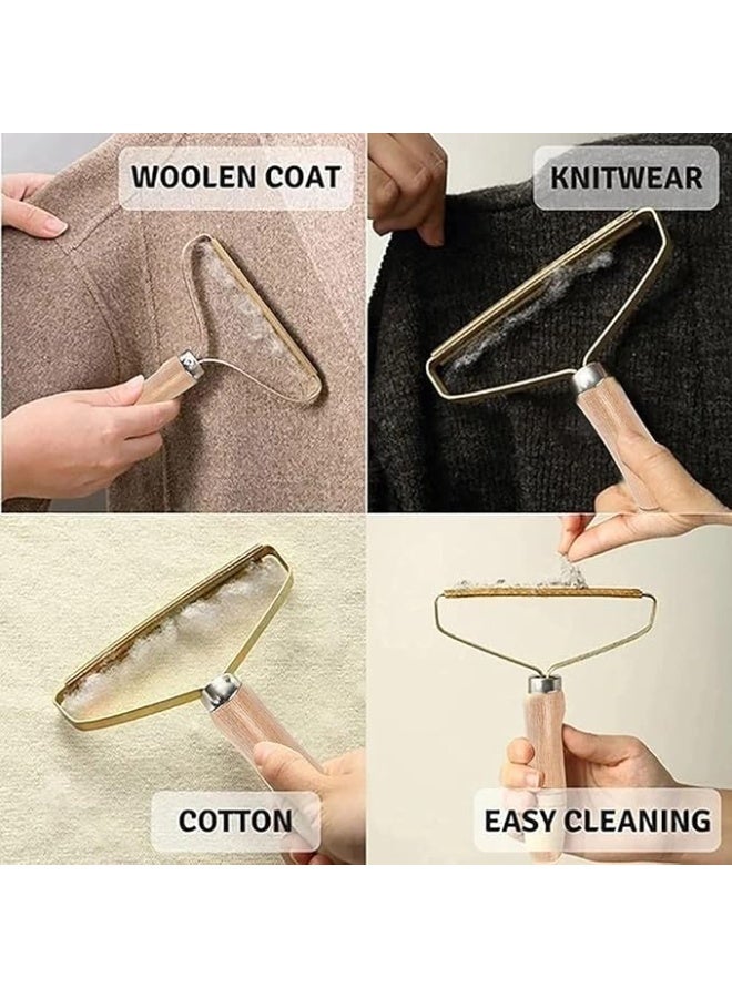 Lint and metal duster with a wooden handle – a practical tool for easily cleaning clothes and upholstery anywhere. - Image 5