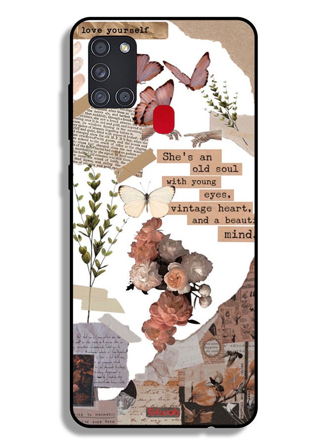 Tolwak Samsung Galaxy A21s Protective Case Cover She Is An Old Soul - Image 1