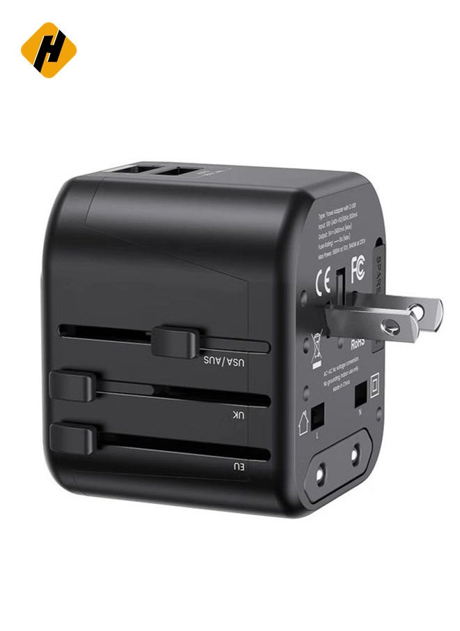 HuHa Usams US-CC173 T55 12W Dual USB Universal Travel Charger  - Image 2