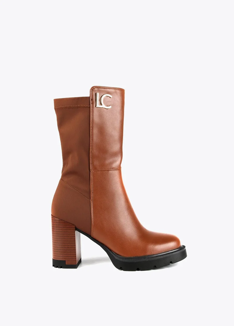 Lola Casademunt Mid-led ankle boots in two fabrics