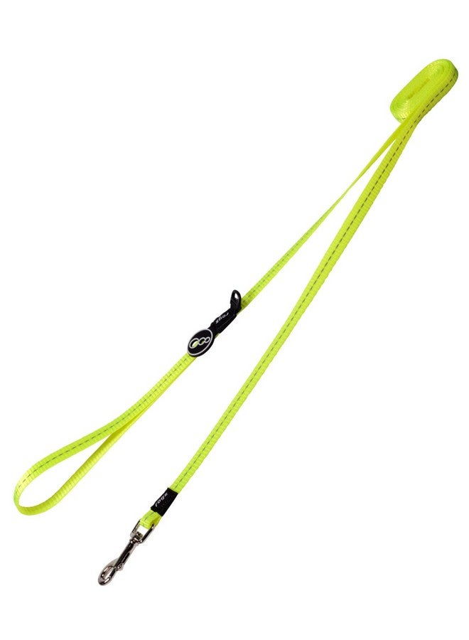 Rogz Reflective Dog Leash for Small Dogs, 3/8" wide, 6' long, Yellow - Image 1