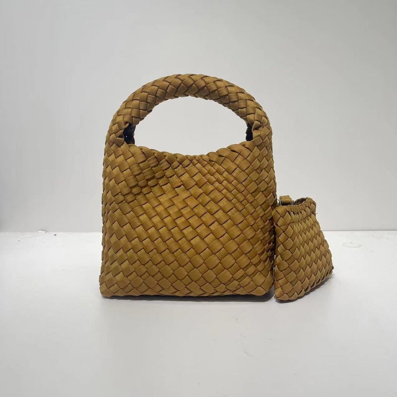 Nylon Cloth Woven Bag Diving Material Bag Large Capacity Portable Vegetable Basket Bag Chain Crossbody Bag - Image 4