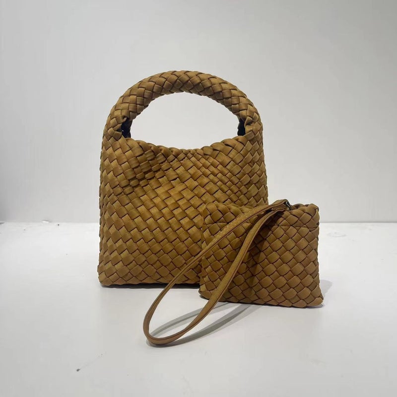 Nylon Cloth Woven Bag Diving Material Bag Large Capacity Portable Vegetable Basket Bag Chain Crossbody Bag - Image 3