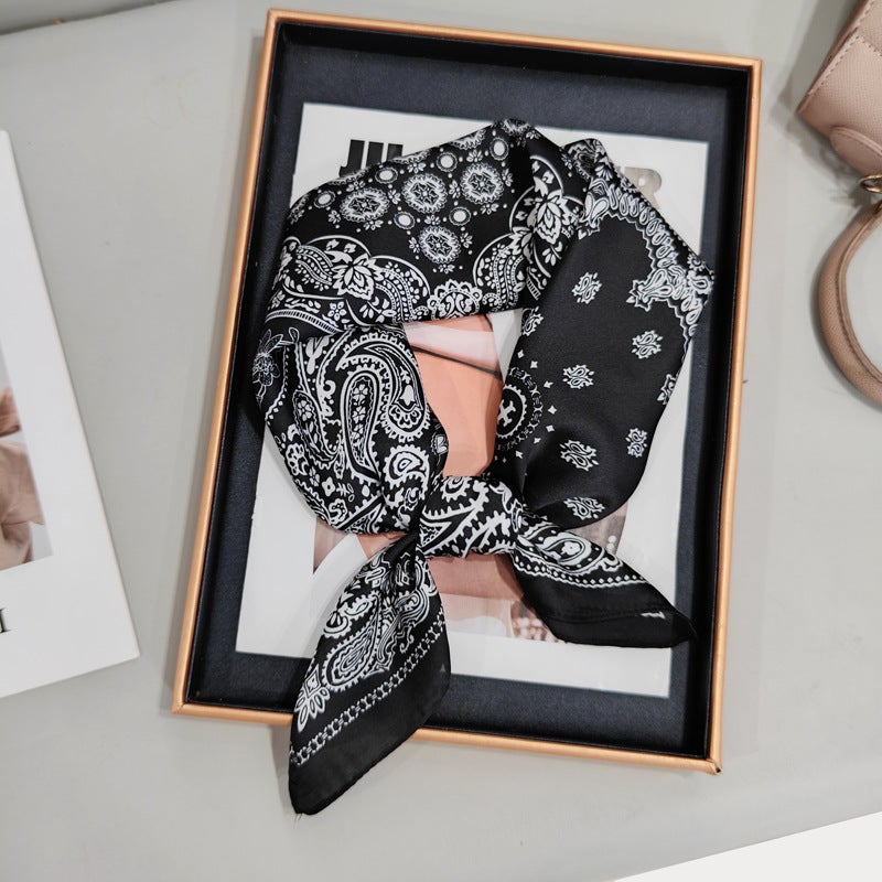 Paisley Print Square Scarf 70x70cm