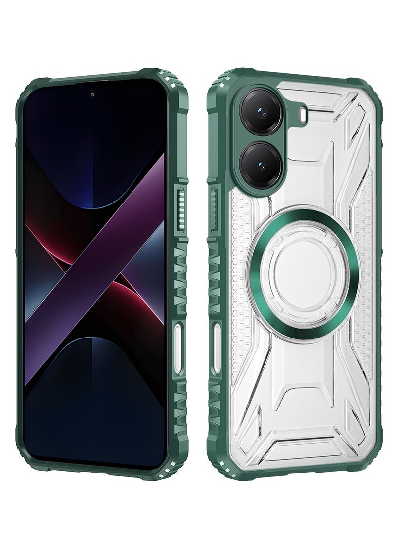 غطاء متوافق مع شاومي بوكو إكس7 برو (5G) - وظيفة مغناطيسية مدمجة، غطاء واقي صديق للبشرة ومقاوم لبصمات الأصابع