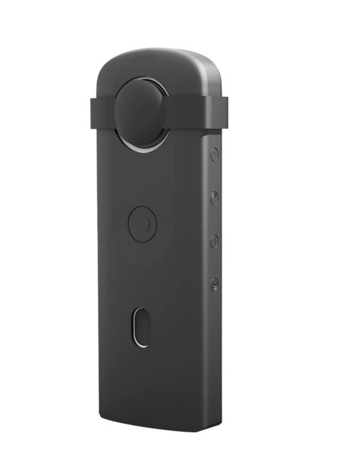 Silicone Protective Case with Lens Cover for Ricoh Theta SC2 360 Panoramic Camera (Black)