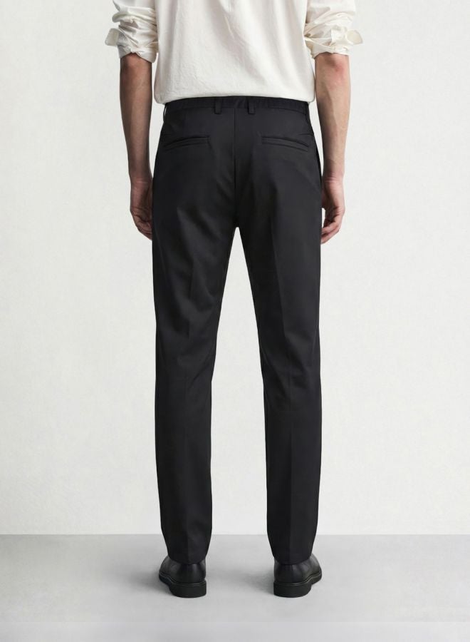 The Indian Garage Co Men Relaxed Fit Solid Cross Pocket Mid-Rise Trousers - Image 2