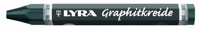 LYRA Graphite Crayons, 2B Hardness, Non Water-Soluble, Set of 12 Crayons, Black (5620102) - Image 4