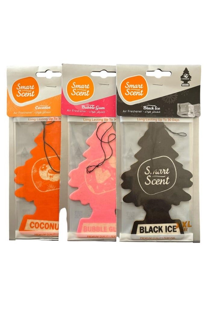 سمارت سينت 3 قطع من معطر السيارات بروائح مختلفة