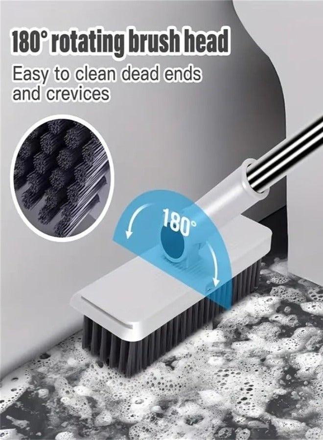 Arabest Broom with Dustpan Combo Set, 3 in 1 Brooms for Sweeping Indoor and Outdoor Long Handle Broom and Dustpan Set Push Broom Heavy Duty for Home Cleaning Bathroom Kitchen - Image 5