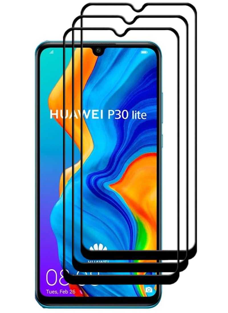 ACLIX 3 Pieces Antistatic ESD Dustproof Premium Quality High Definition Tempered Glass Screen Protector Designed For Huawei P30 lite - Image 1