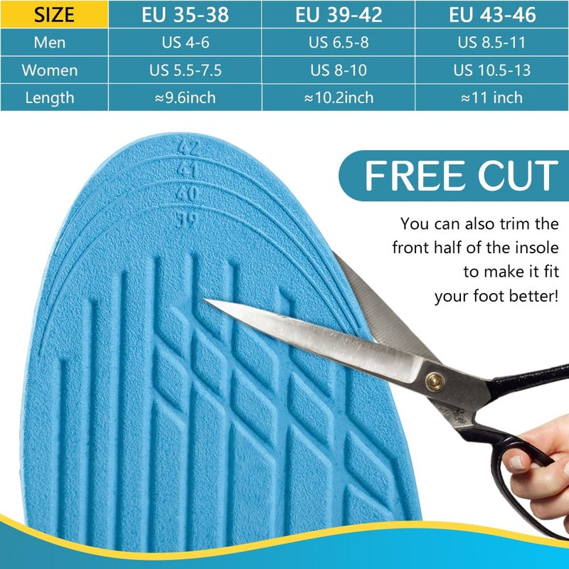 XINIFOOT Supination Correction Insoles for Men & Women, Plantar Fasciitis Orthotic Insoles for Rectify Flat Feet,O/X Type Legs,Bow Legs,Heel Pain (Color: Supination Insoles) - Image 3