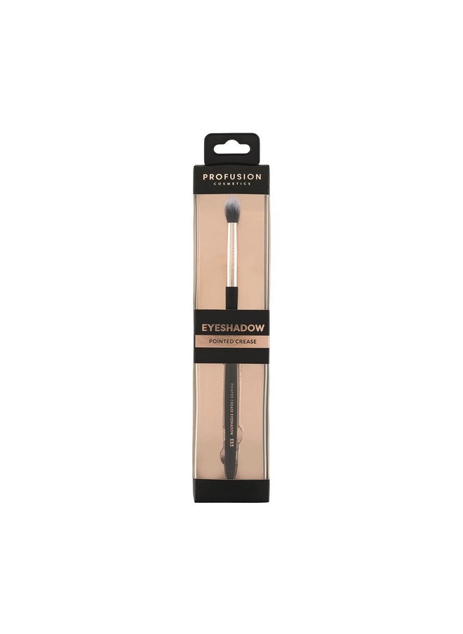 Profusion Cosmetics - Pointed Crease Eyeshadow Brush Soft Synthetic Eyeshadow Blending For Small Crease Eyebrow Long Lasting Smudge Flawless Makeup Look - Image 1