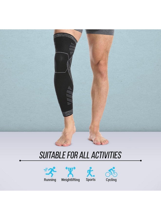 Vector X Vector X Long Knee Sleeve with Anti Slip (Small), Multicolor (S) - Image 5