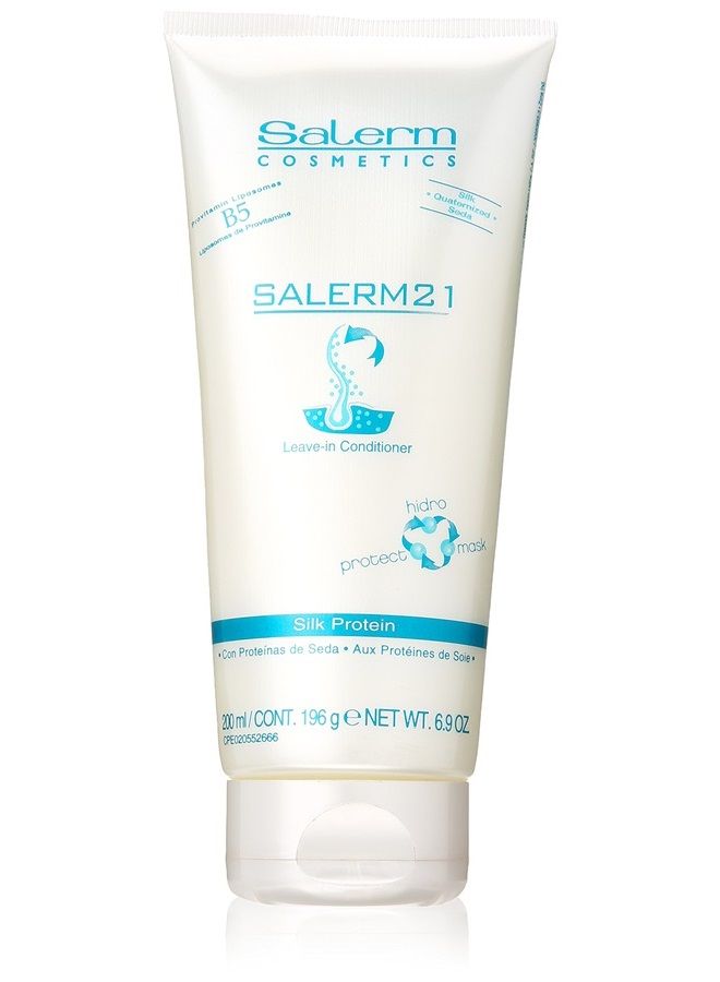Salerm بلسم 21 بدون شطف بروتين الحرير، 6.9 أونصة - Image 1