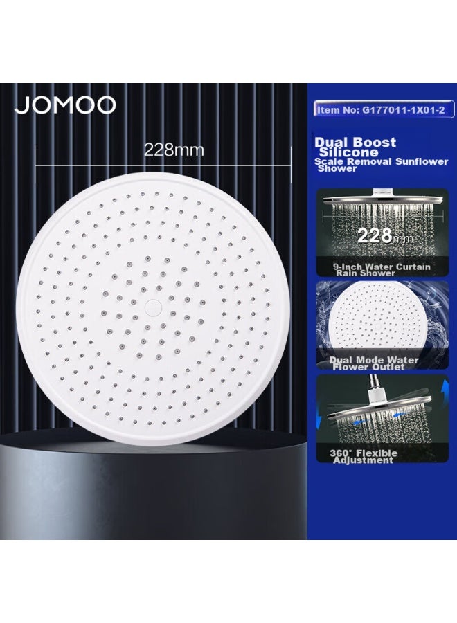 Jomoo High-pressure Shower Head With Dual Pressure Boost, Descaling Rain Shower, Large Top Spray G177011-1x01 - Image 1