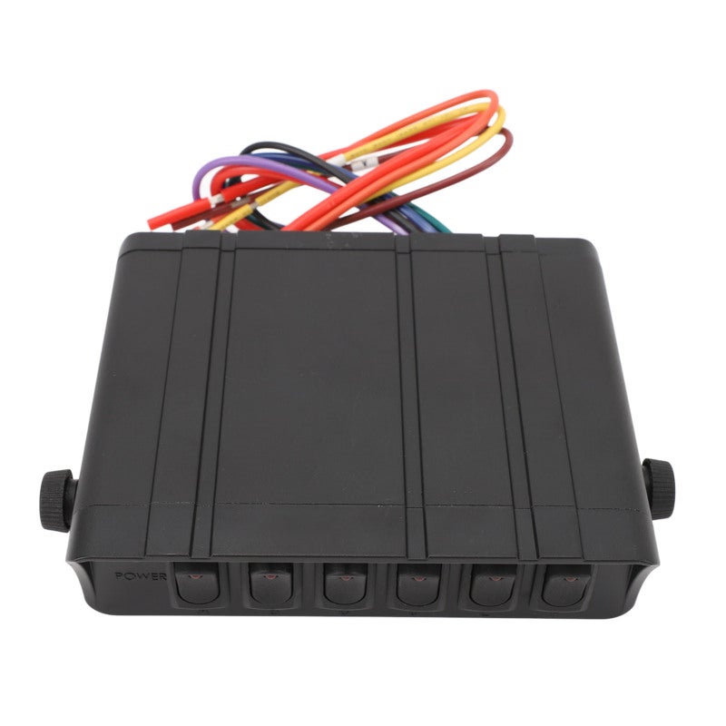 6 Gang Rocker Switch Box Red Water Resistant Case Adjustable Mount Bracket - Simplified Wiring Automotive Rocker Switch Panel with 40A Fuses for Cars RVs Boats UTVs - Image 3