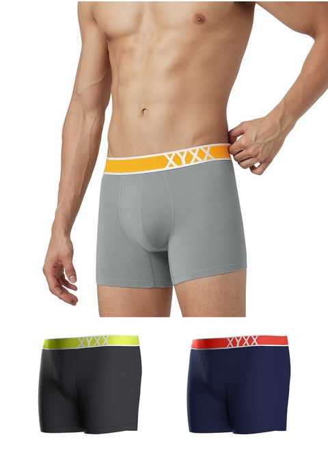 IntelliSoft Micro Modal Solid Volt Trunk for Men Pack of 3