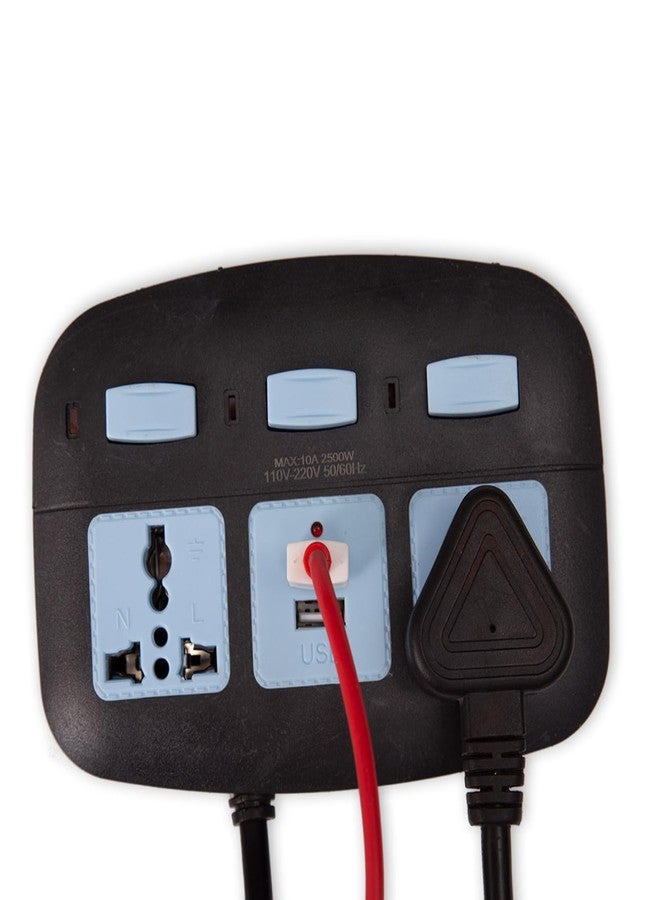 Drumstone (10 Years Warranty) Universal 3-Socket Power Extension Board with USB Ports | 2 Meter Cord | Fast Charging, Surge Protection, Smart IC for Home, Office, Laptop, Mobile & Gadgets - Image 4