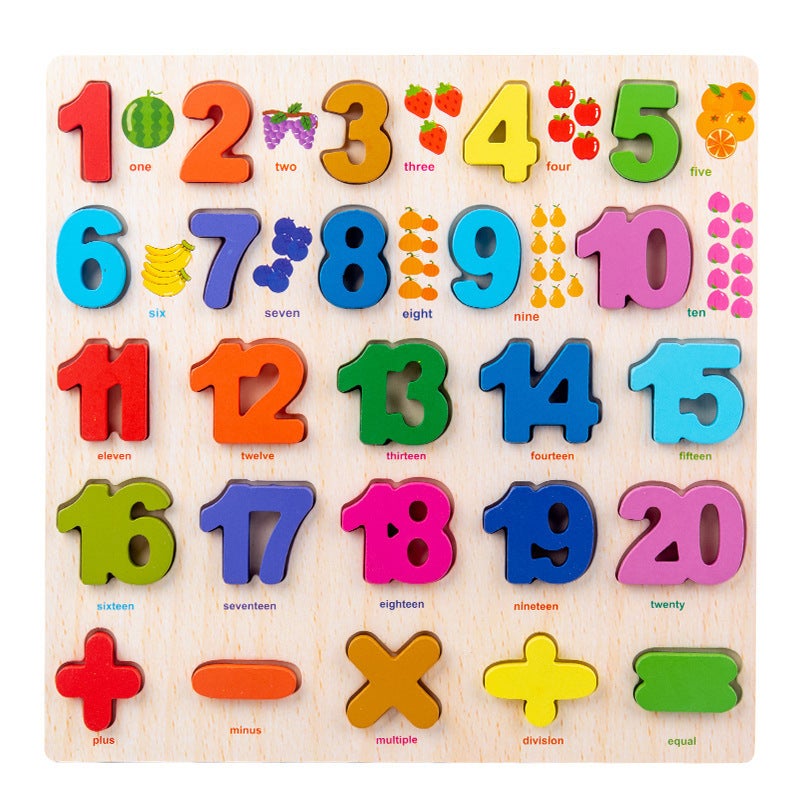 Interesting Early Education Cognitive Puzzle Children'S Educational Cartoon Upper And Lower Case Letters Hand-Held Board Intellectual Development Enlightenment Toys - Image 1